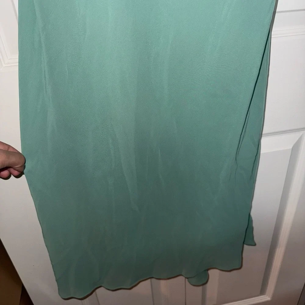 Madewell Sage Green V-Neck Top - Picture 5 of 7